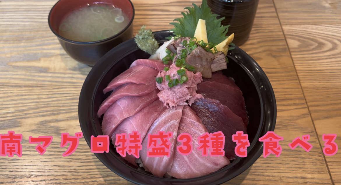 南マグロ特盛3種盛り