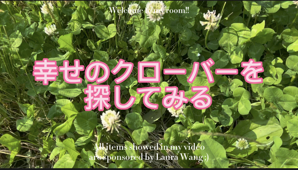 幸せのクローバーを探してみる