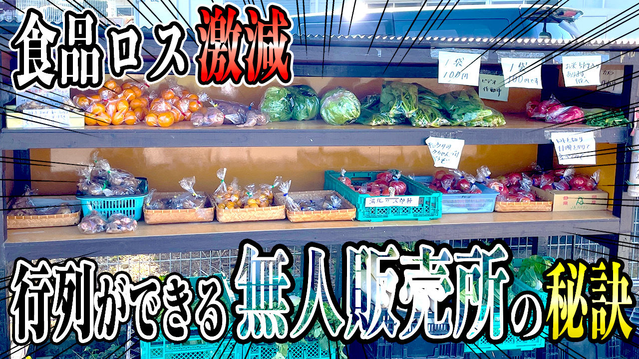 野菜を廃棄するなんてもったいない!!無人販売所が食品ロス解決のキー!?