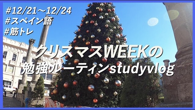 【スペイン語留学#16】 平日のStudyVlog #12/21日?12/24日