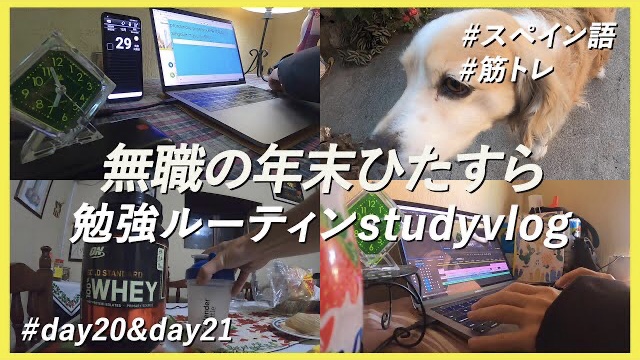 【スペイン語留学#17】 年末ひたすら勉強ルーティン(#Day20&Day21)〈StudyVlog〉