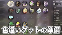 【ポケモン神話】色違いゲットの準備！レジェンズアルセウス解説