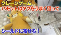 【クレーンゲーム】パモットはタグをうまく狙ってシールドに寄せろ！