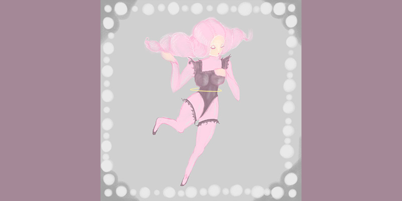絵を描きました23-70(ピンク)