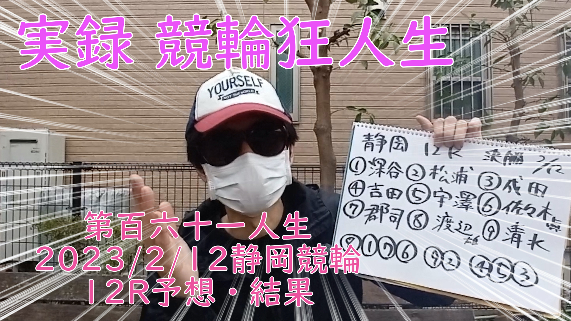 【競輪】"究極の心理戦、競輪をわかりやすく解説！今回は2023/2/12静岡競輪12R予想・結果をお伝えいたします。