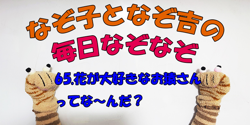 【なぞなぞ】なぞ子となぞ吉が毎日オリジナルなぞなぞを出題します！頭の体操！果たしてあなたは解けるのか！？第六十五問目！