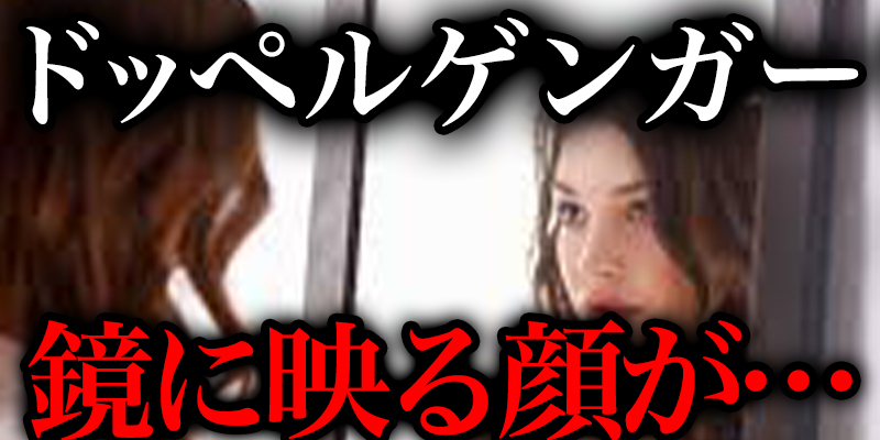 ト?ッヘ?ルケ?ンカ?ーに会ってしまった！？「鏡に映った顔は全く違う表情」