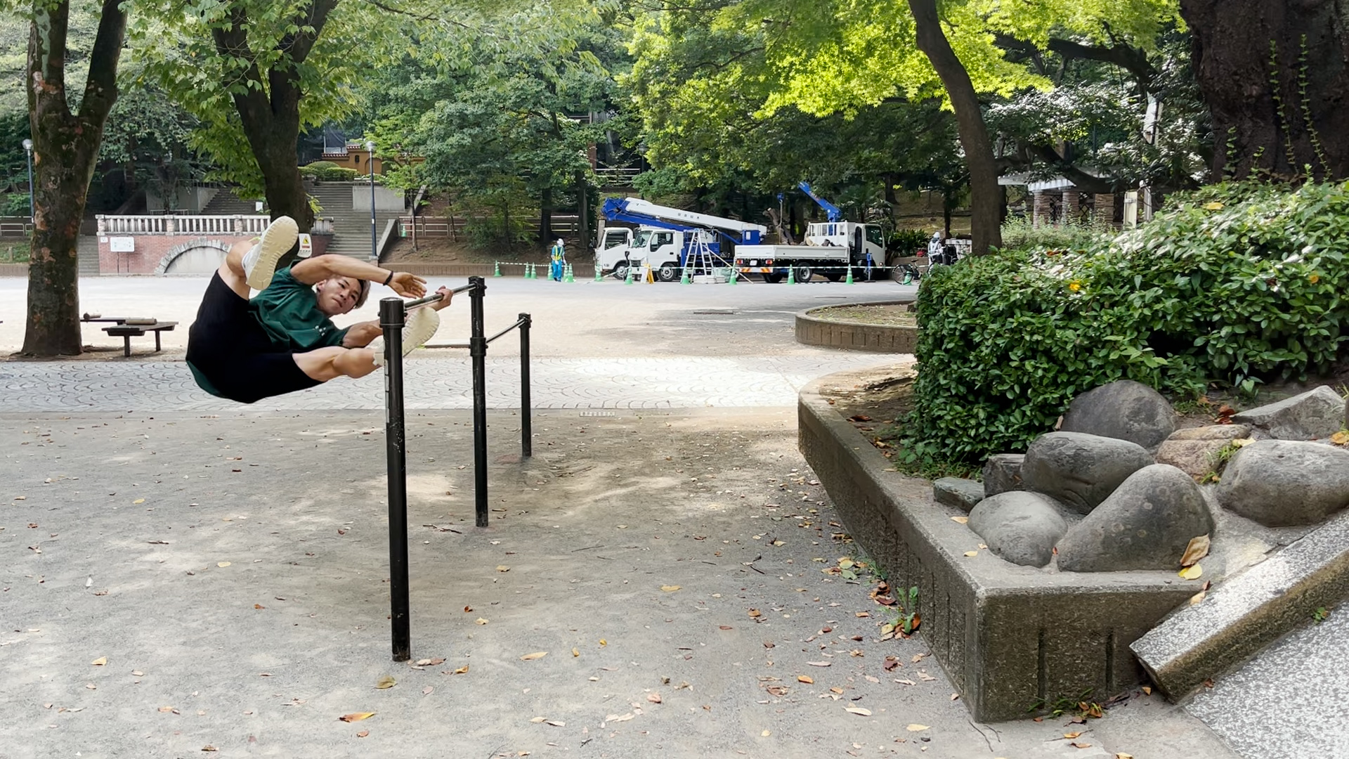 『東京大塚公園でパルクールの鬼練！！』