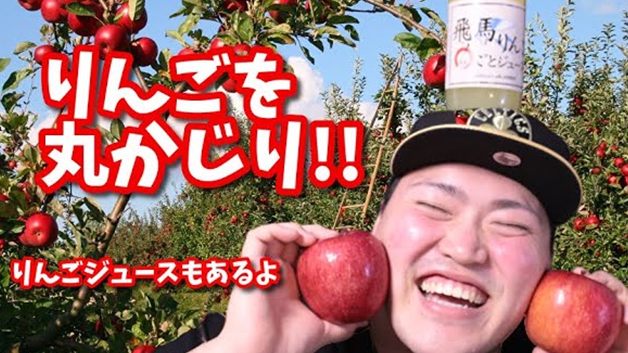 【ASMR】りんご＆りんごジュースを食べる【咀嚼音】
