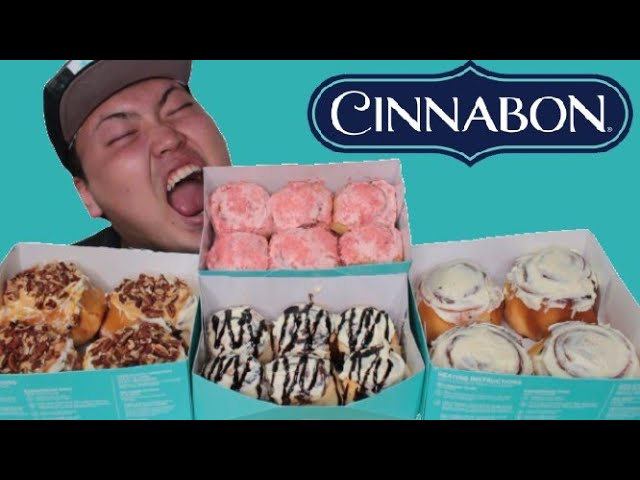 シナボンのシナモンロールを食べてみたら甘くてモチモチ～??【CINNABON】