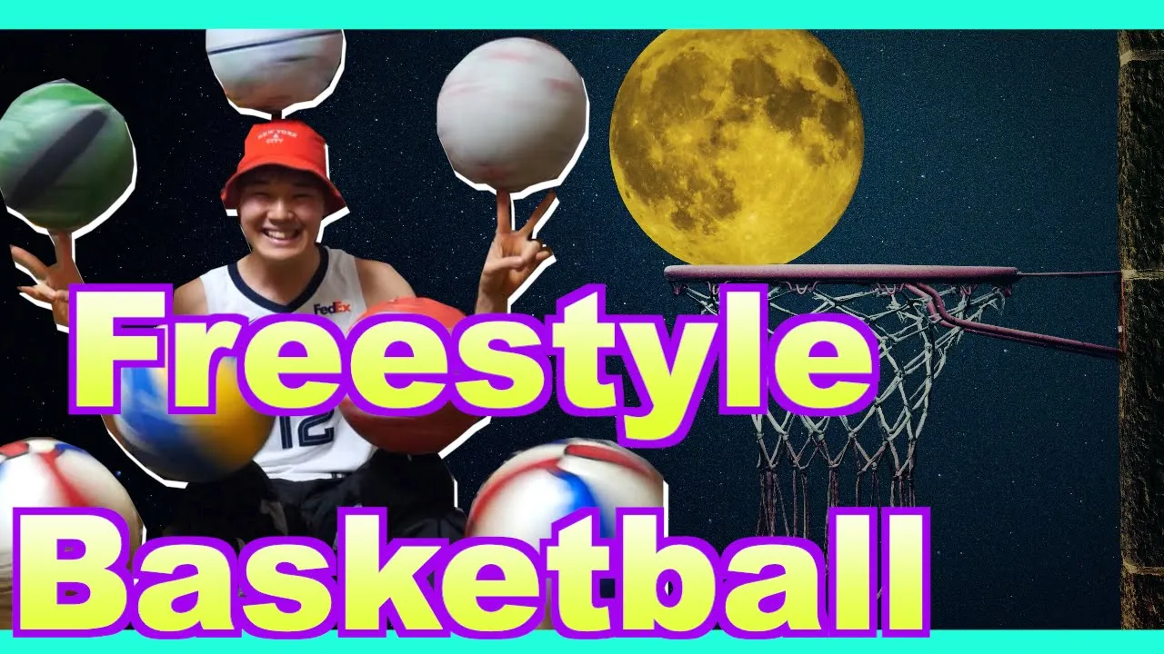 Freestyle Basketball by パフォキング?バスケットボールを１度に5個使います！