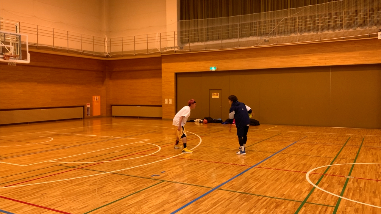 2プロバスケ選手と1on1