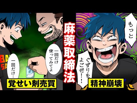 【覚せい剤】違法ドラッグで狂う若者…売人も破滅する。【法律漫画】